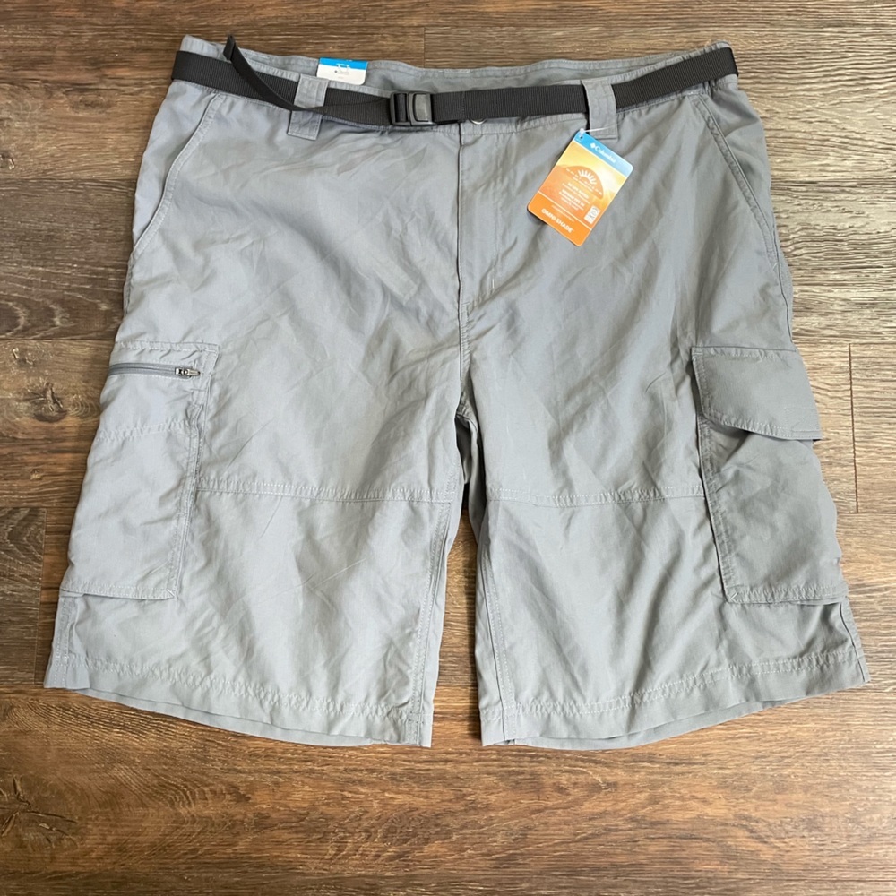 Mens NWT Columbia Omni Shade 42/12 grey shorts